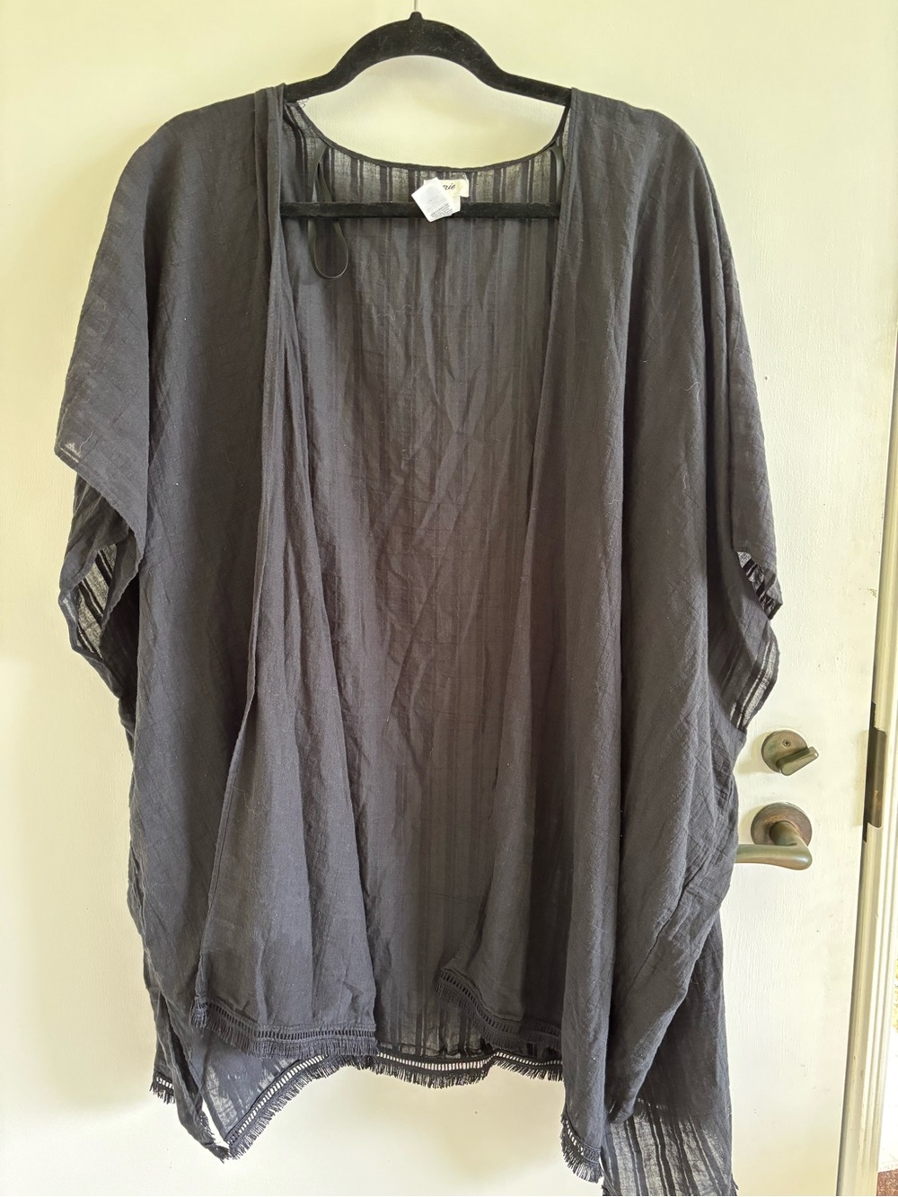 Aerie open front cardigan kimono lightweight boho summer beachy vacation fringe